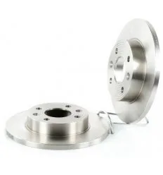 Jeu de 2 Disques de frein Plein pour Renault Clio super 5 Express Dacia Logan