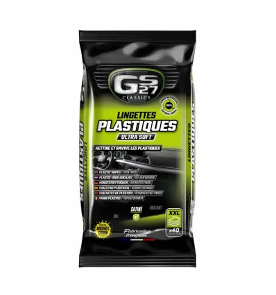 Blister de 40 lingettes nettoyantes pour plastiques Ultra Soft GS27 Classics