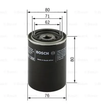 Filtre à huile Bosch F 026 407 005 pour Saab