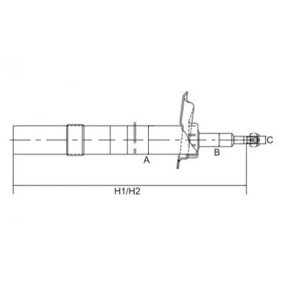 Front right shock absorber for BMW SERIE 5 E39