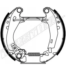 Kit frein premonté pour Peugeot 205