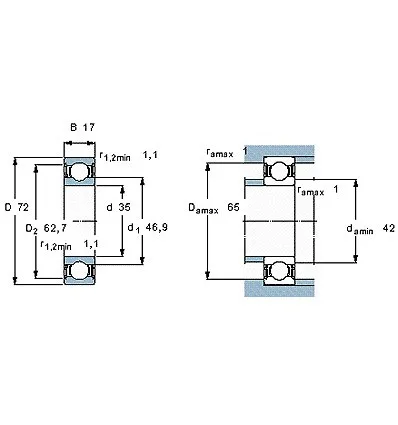 Roulement de palier de transmission pour Honda Crv