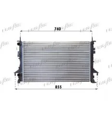 Radiateur de moteur pour Renault Espace 4 Laguna 2 Vel Satis 2.0 2.2 dCi