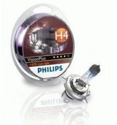 Coffret 2 Ampoules H4 Philips VisionPlus