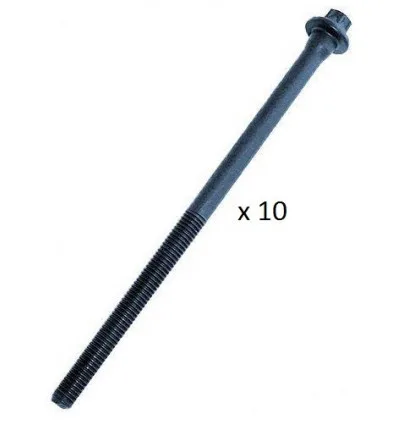 Jeu de 10 vis de culasse pour Dacia Almera Micra Renault Clio 2 Grand Scénic 2 Kangoo Mégane 2 Modus Scénic 2 Twingo 2 1.5 dCi