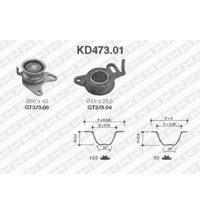 Kit Distribution Mitsubishi L200 Pajero pour Hyundai Galloper 2.5 D TD