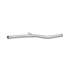 Tuyau échappement intermédiaire pour Peugeot 206 2.0 Hdi