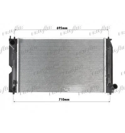 Toyota Avensis Corolla 2.0 D-4D engine cooling radiator