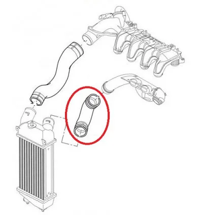 Turbo hose Citroen C3 1.4 Hdi
