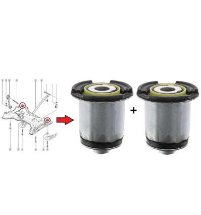 2x Front Subframe Bushes Nissan Primastar Opel Vivaro Renault Trafic 2 Laguna 2