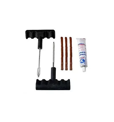 Kit de réparation meche a pneu 6 pièces