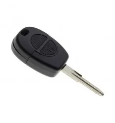 Coque de clé pour Nissan Almera Micra Primera Terrano Patrol Qashqai X-Trail (2 boutons)