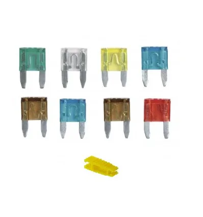 Box of 8 mini fuses with clamp