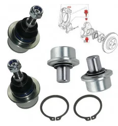 Kit 4 Rotules pivots de suspension pour Renault Clio 3 RS Mégane 3 RS