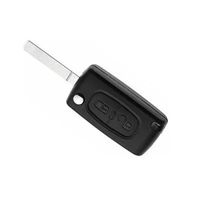 Coque de cle pour Citroën C3 Peugeot 307 (2 Boutons - Sans emplacement de pile)