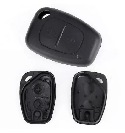 Coque de cle pour Renault Kangoo Master Trafic (2 Boutons avec Electronique)