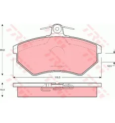 Plaquette de frein pour Audi Cordoba Ibiza