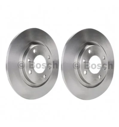 Rear brake discs Audi 100 A6 Skoda Superb Vw Passat Bosch